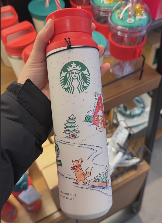 Starbucks Tumbler Christmas - Animal on Snow