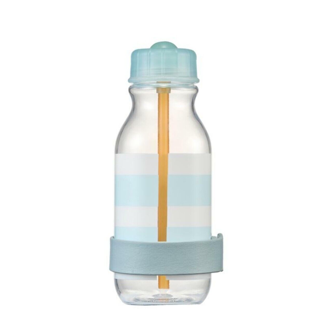 Starbucks Water Bottle Summer - Blue Transparent Straw Cup with Name Tag