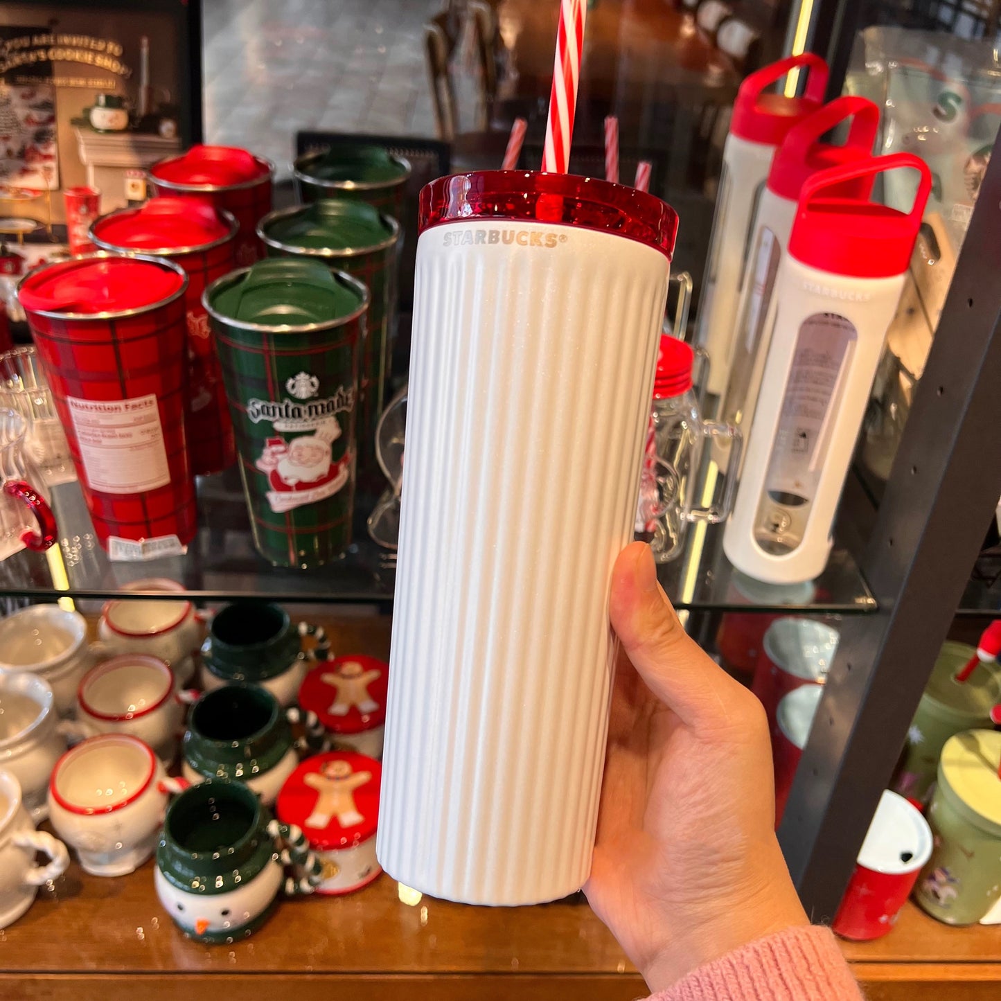 Starbucks - Red Lid Tumbler with Straw