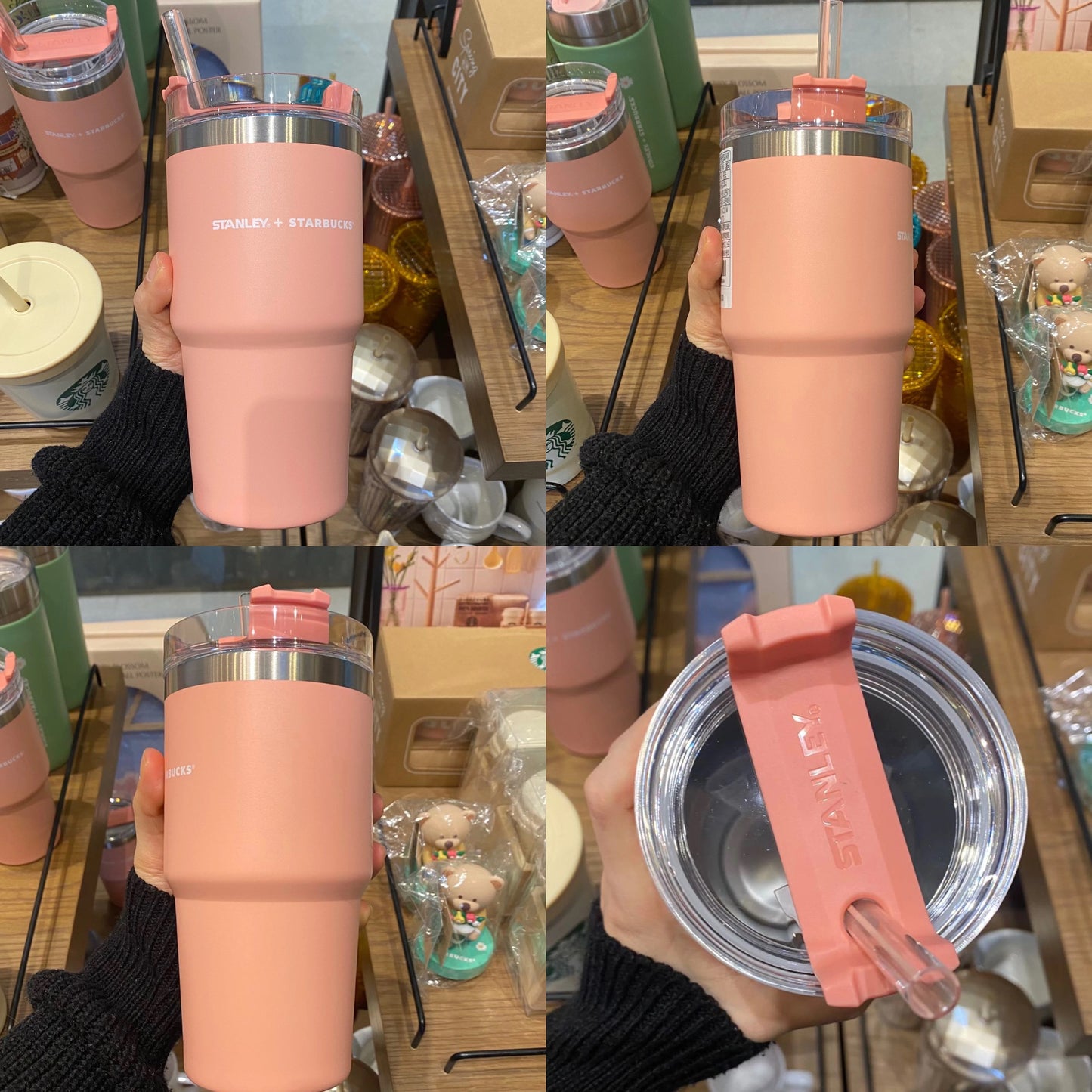 Stanley + Starbucks - Pink Tumbler with Straw