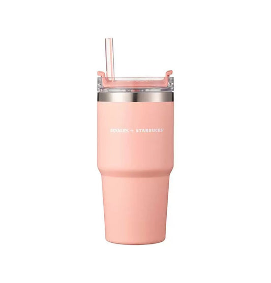 Stanley + Starbucks - Pink Tumbler with Straw