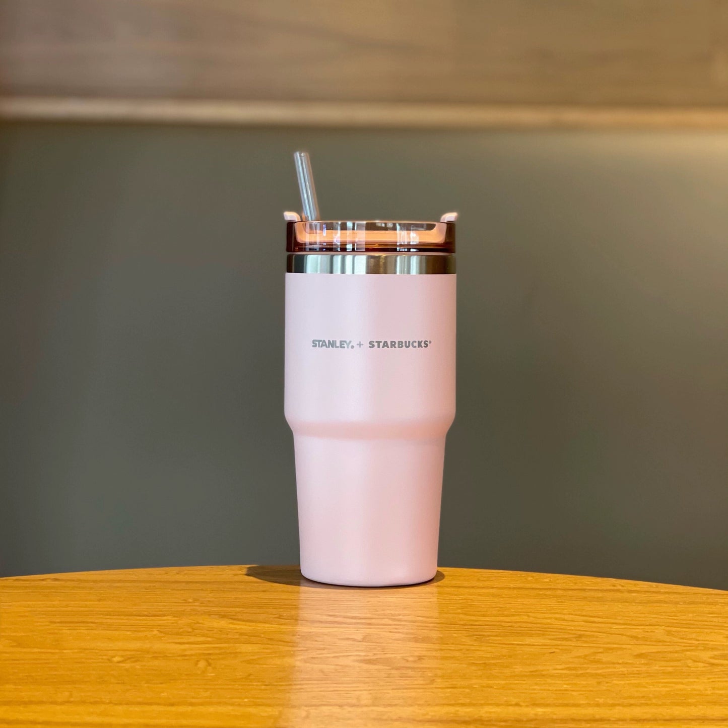 Stanley + Starbucks - Pink Tumbler with Straw