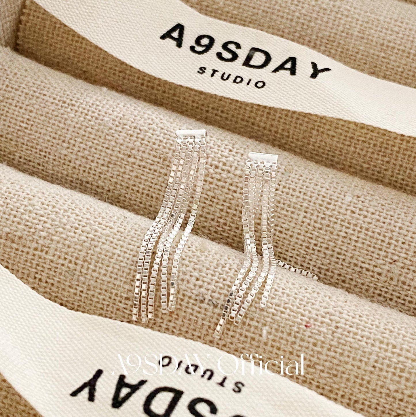 925 Silver Tassel Earrings - E032