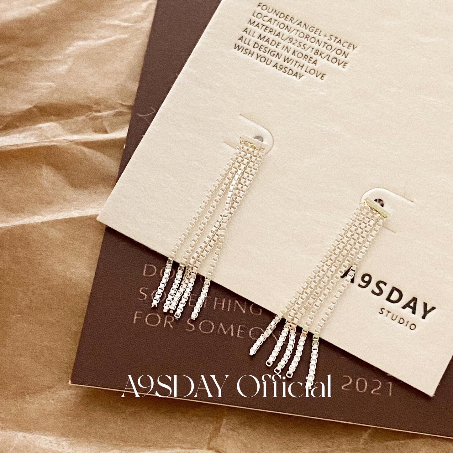 925 Silver Tassel Earrings - E032