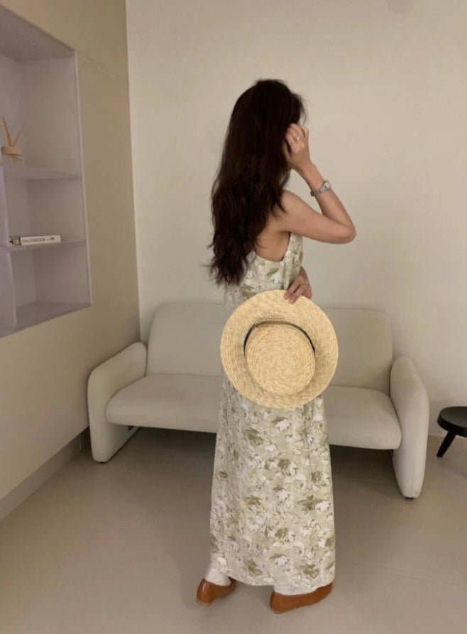 A9sday Causal  Floral Slip Maxi Dress