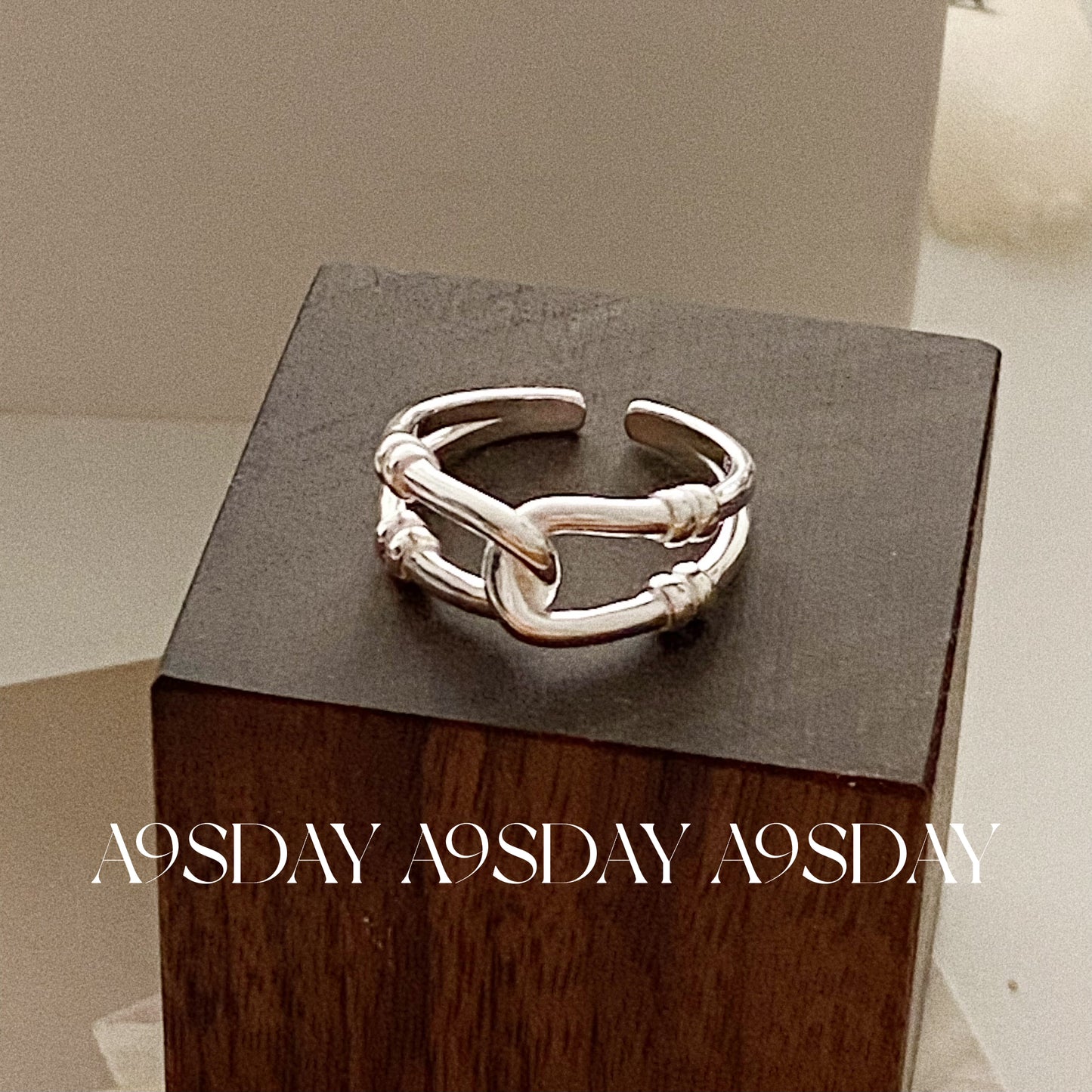 925 Silver “Knot" Ring - R008