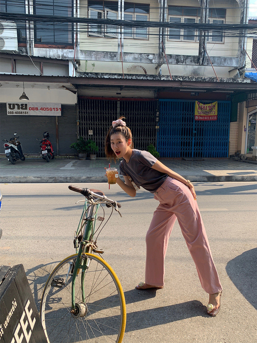 A9sday High Waisted Straight Jeans